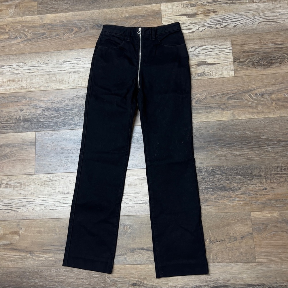 NWT LOROD zip around black jeans